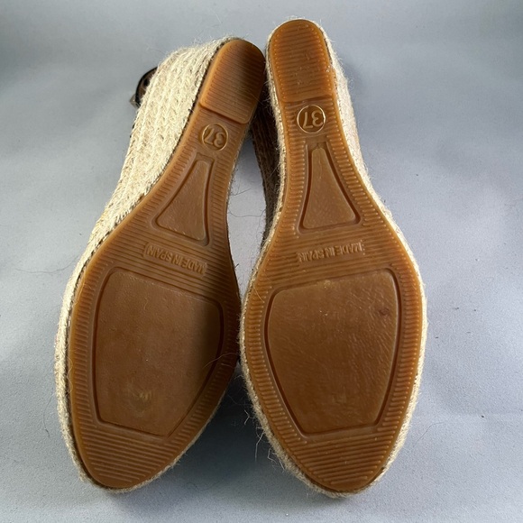 Maypol made in Spain stud black leather espadrilles size 37/size 6.5 - Picture 7 of 8